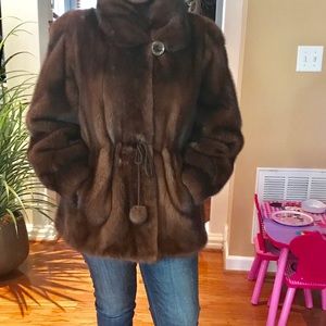 3/4 Length Luxurious Mink Coat